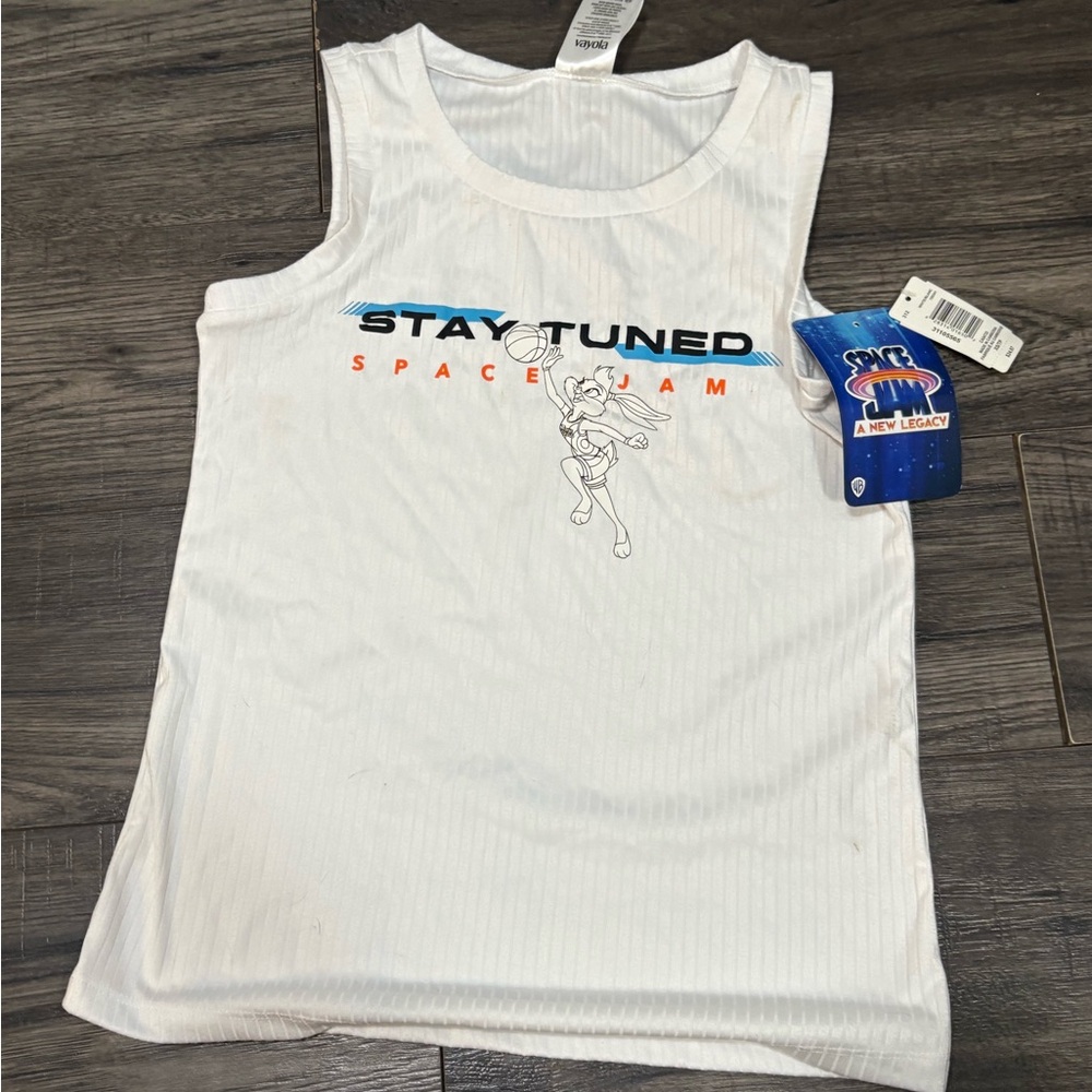 L*Space White Space Jam Tank Top